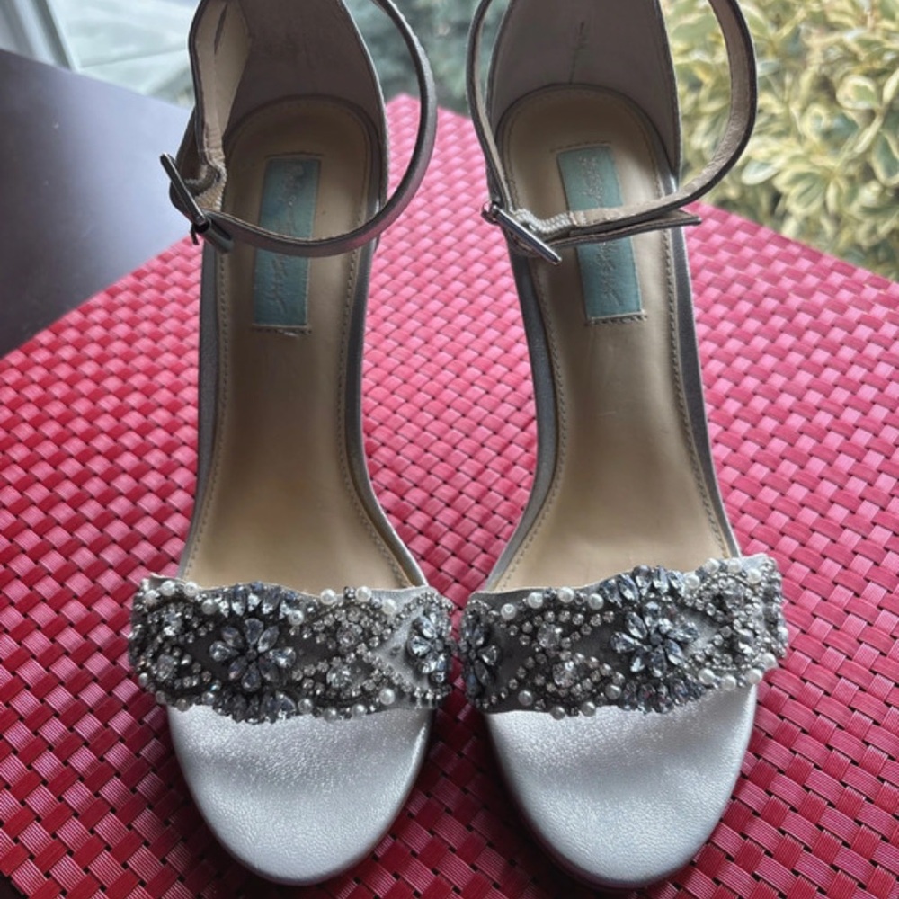 Betsey Johnson “Gina” Satin Stiletto Heels